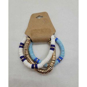 Summer Collection of 3 Stretch Beaded Bracelets